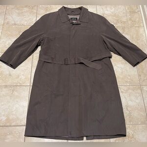 UNISEX NEWPORT HARBOR TRENCH COAT REMOVABLE INSULATED WOOLEN LINING SIZE L/44